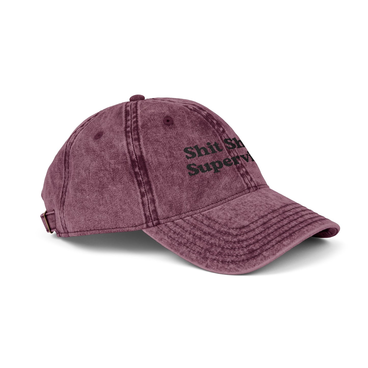 Shit Show Supervisor Embroidered Vintage Cap