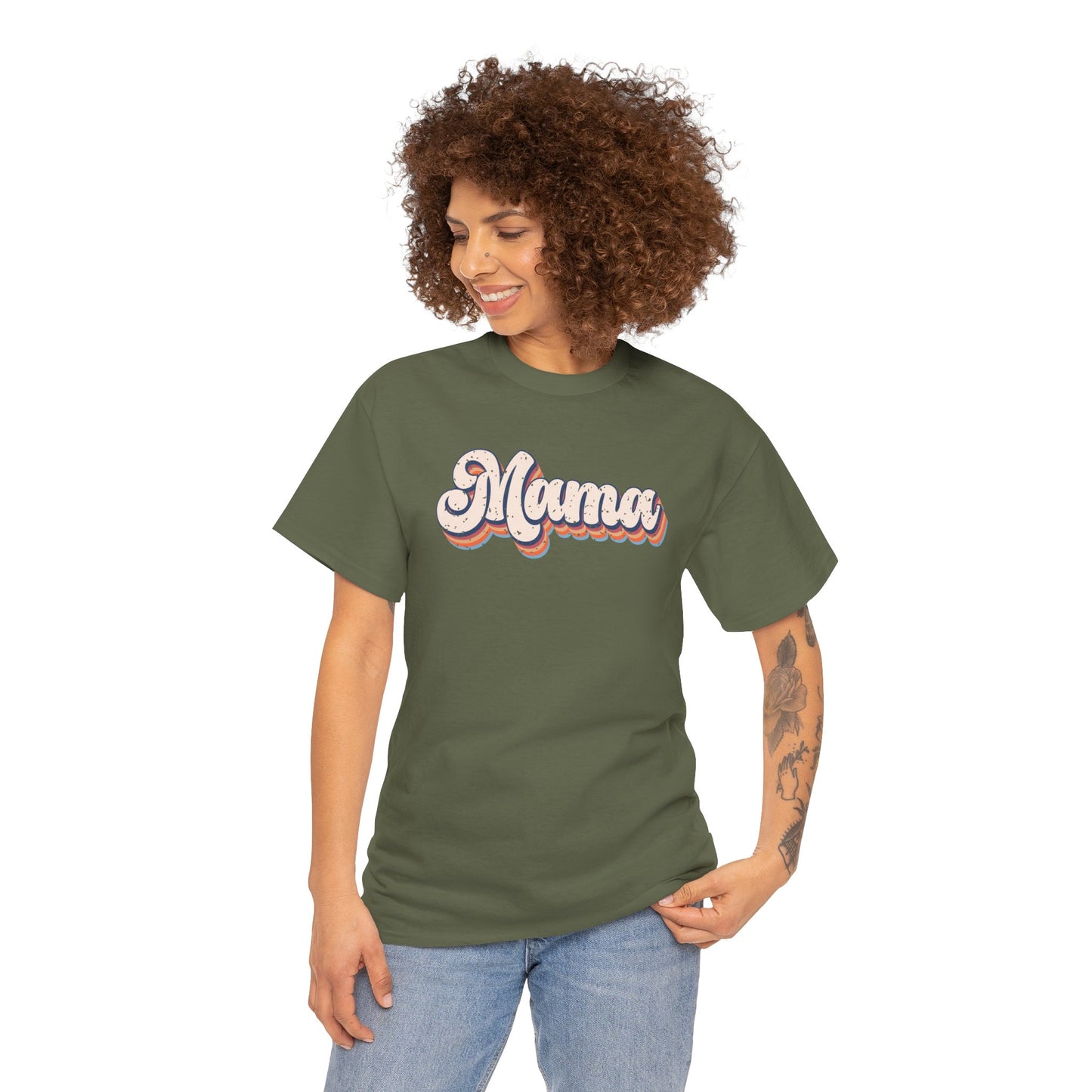 Mama Retro Cotton Tee