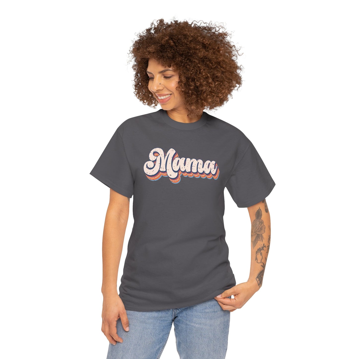 Mama Retro Cotton Tee