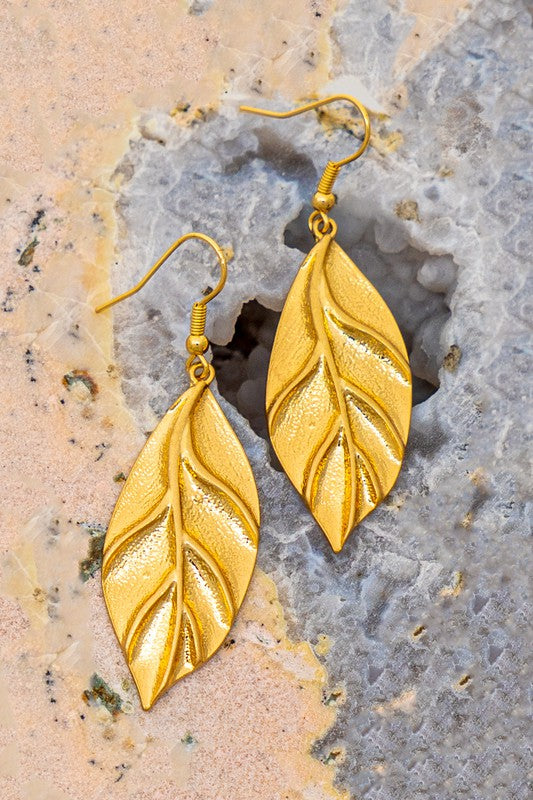 Drop Leaf Earrings