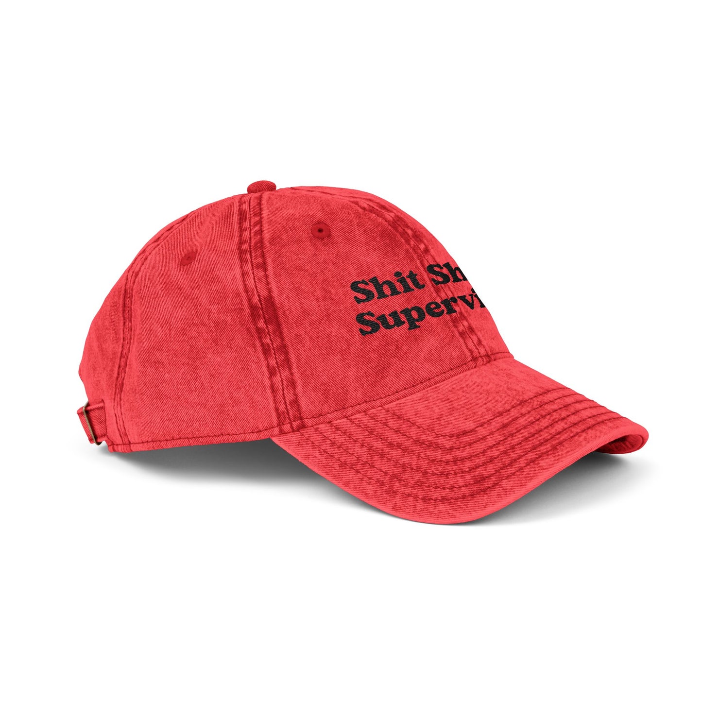 Shit Show Supervisor Embroidered Vintage Cap