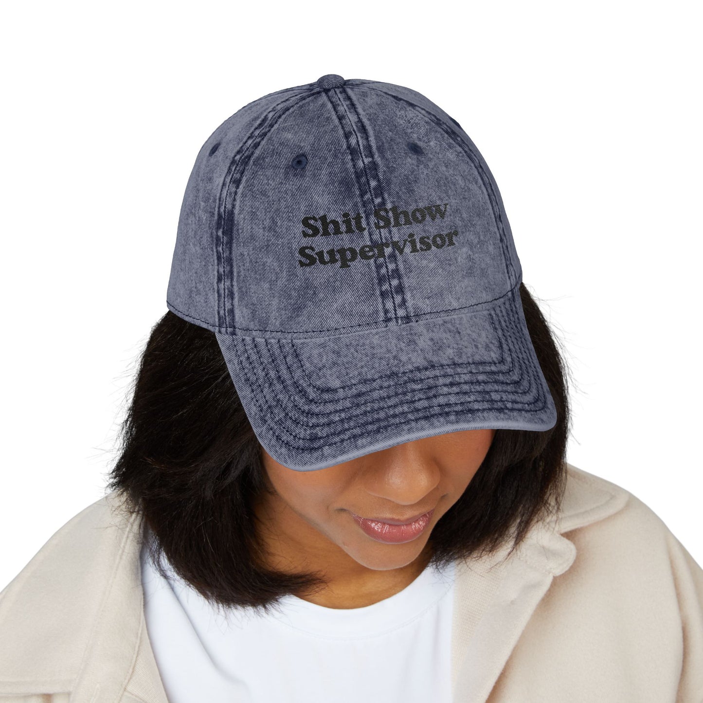 Shit Show Supervisor Embroidered Vintage Cap