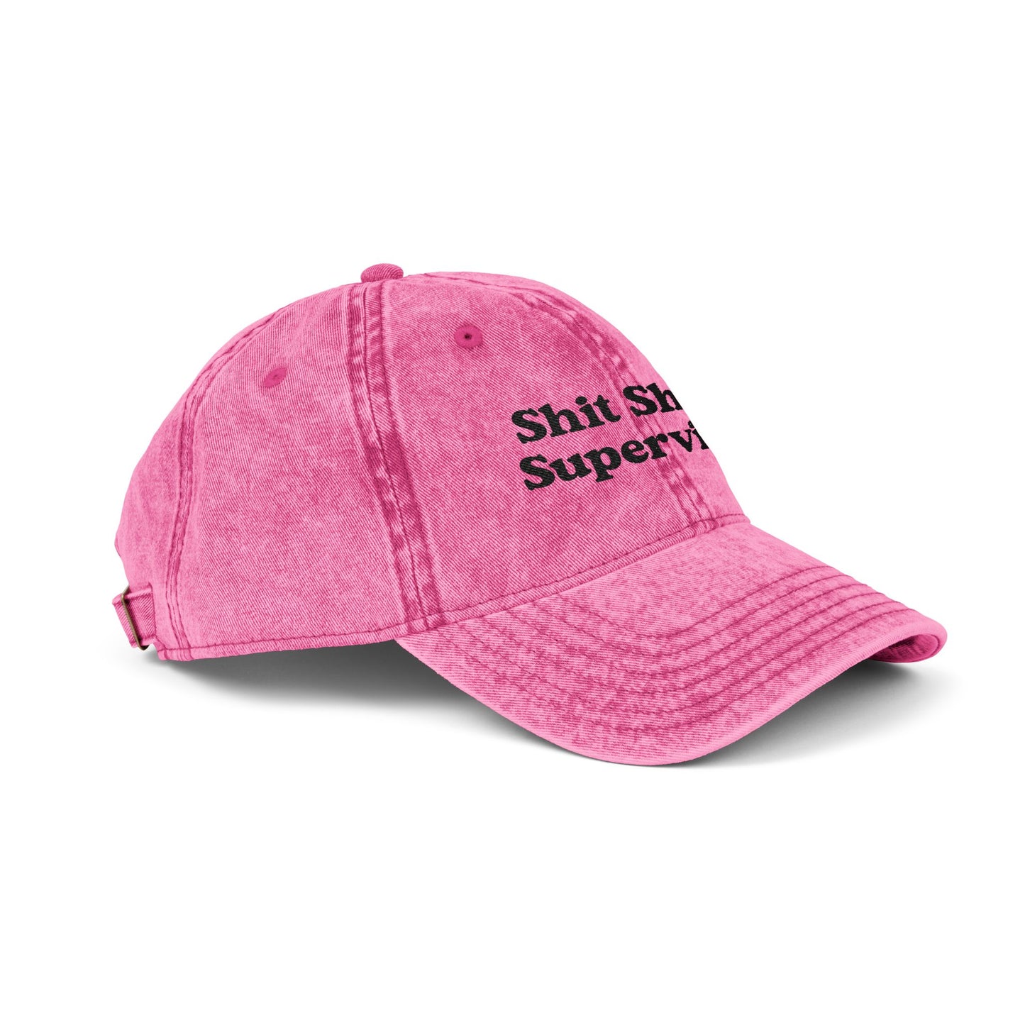 Shit Show Supervisor Embroidered Vintage Cap