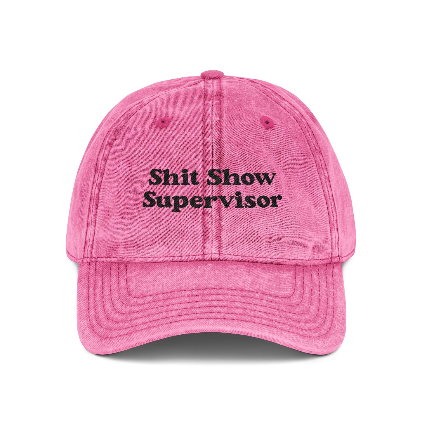 Shit Show Supervisor Embroidered Vintage Cap