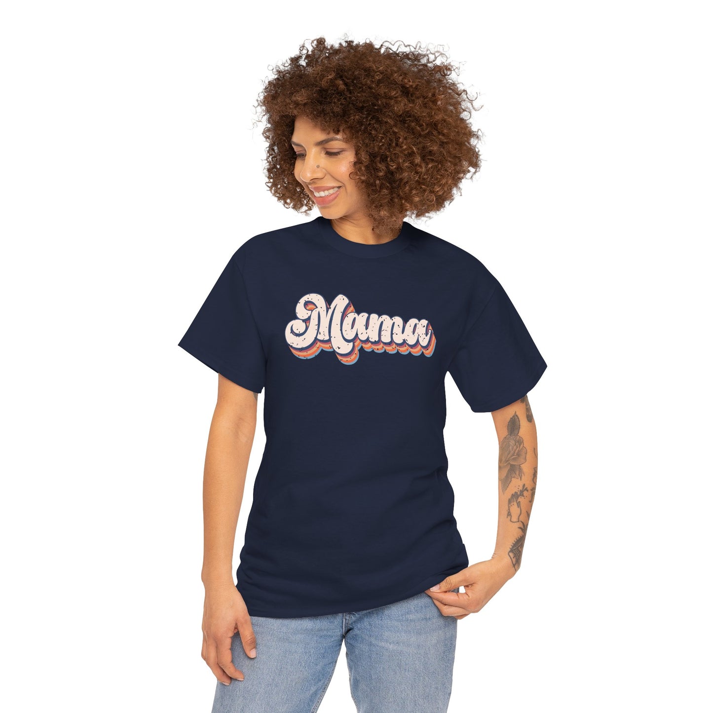 Mama Retro Cotton Tee
